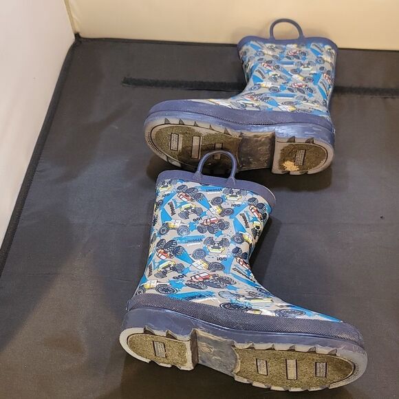 LILY&DAN KIDS DURABLE RUBBER VROOM RAIN BOOTS - Picture 11 of 14